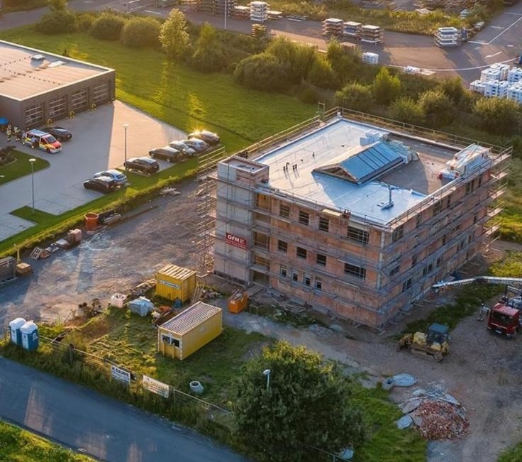 während der Bauphase im August 2021