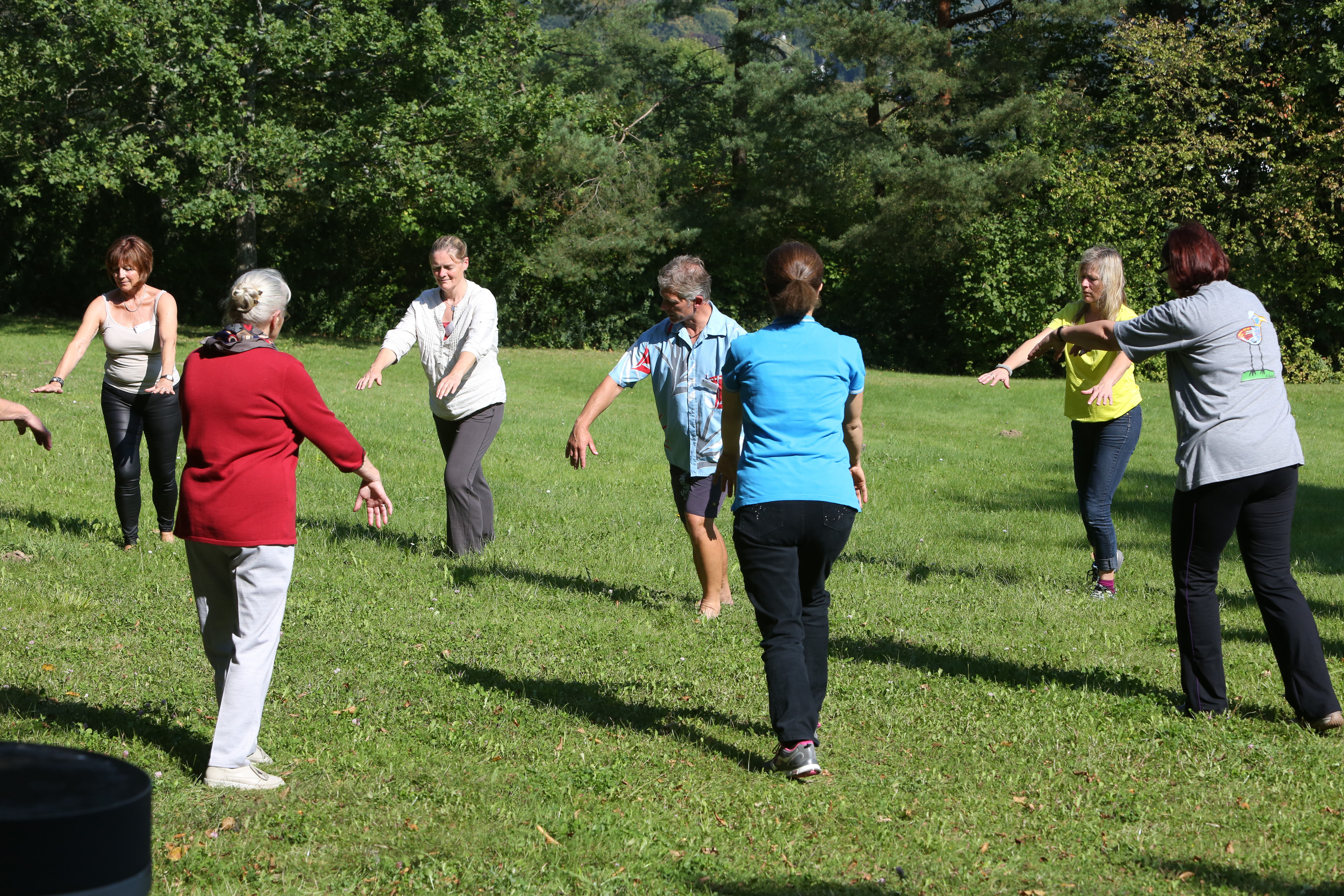 Yoga in besonderer Umgebung.